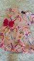 Girls Art School Dress with Matching Bow